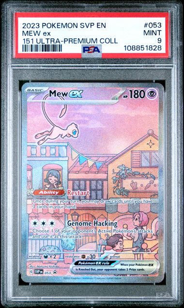 2023 Pokemon Svp En-Sv Black Star Promo Mew Ex #053 (151 Ultra-Premium Coll) Mint 9 front
