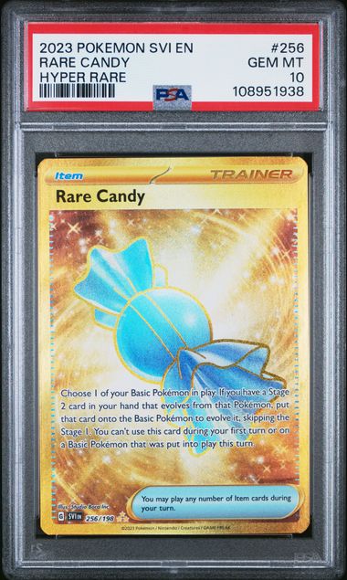 2023 Pokemon Svi En-Scarlet & Violet Rare Candy #256 (Hyper Rare) Gem Mt 10 front
