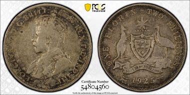 1925(m & sy) Florin F12