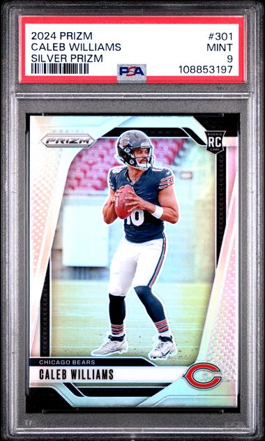 2024 Panini Prizm Caleb Williams #301 (Silver Prizm) Mint 9 front