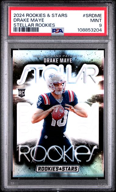 2024 Panini Rookies & Stars Stellar Rookies Drake Maye #Srdme Mint 9 front