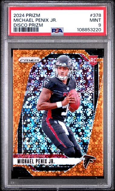 2024 Panini Prizm Michael Penix Jr. #378 (Disco Prizm) Mint 9 front