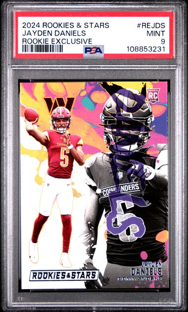 2024 Panini Rookies & Stars Rookie Exclusive Jayden Daniels #Rejds Mint 9 front