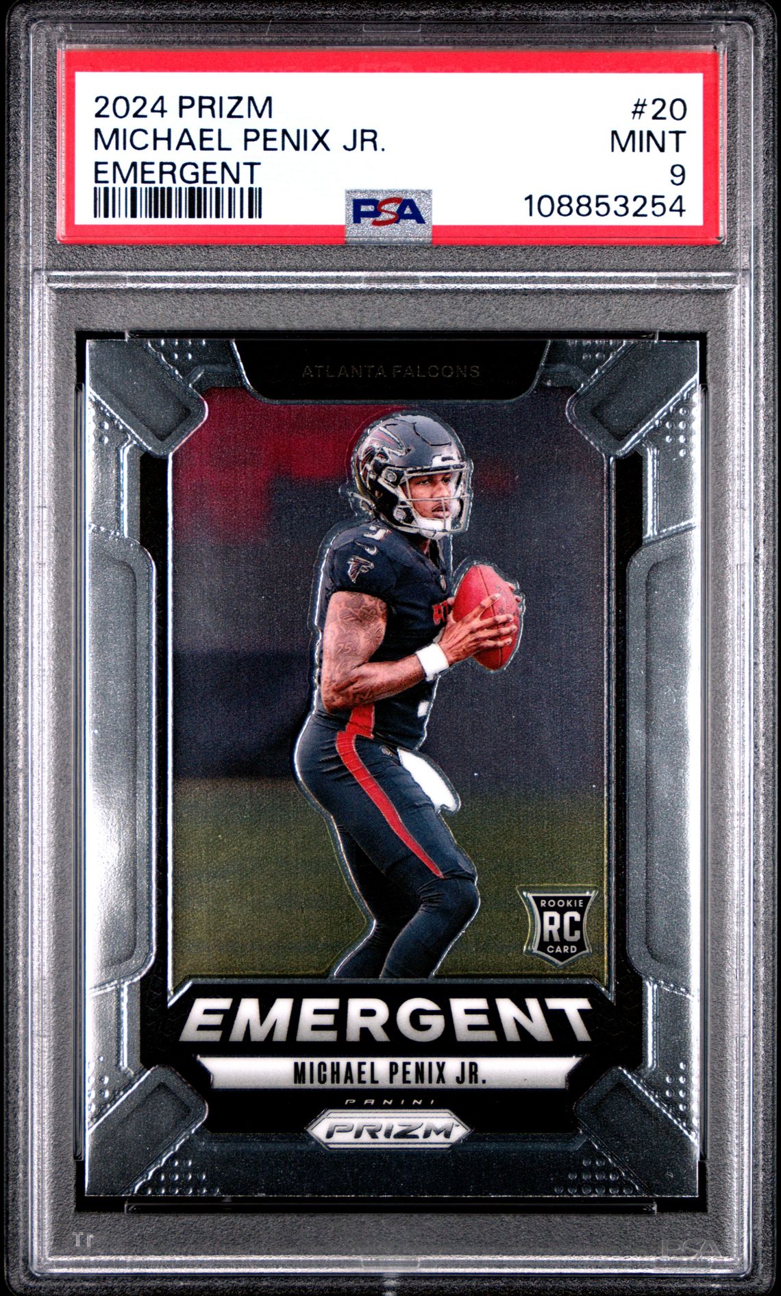 2024 Panini Prizm Emergent Michael Penix Jr. #20 Mint 9 front