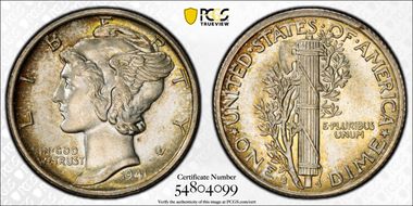 1941-S/S 10C RPM, FS-501 MS63FB