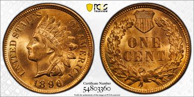 1896 1C MS64RD