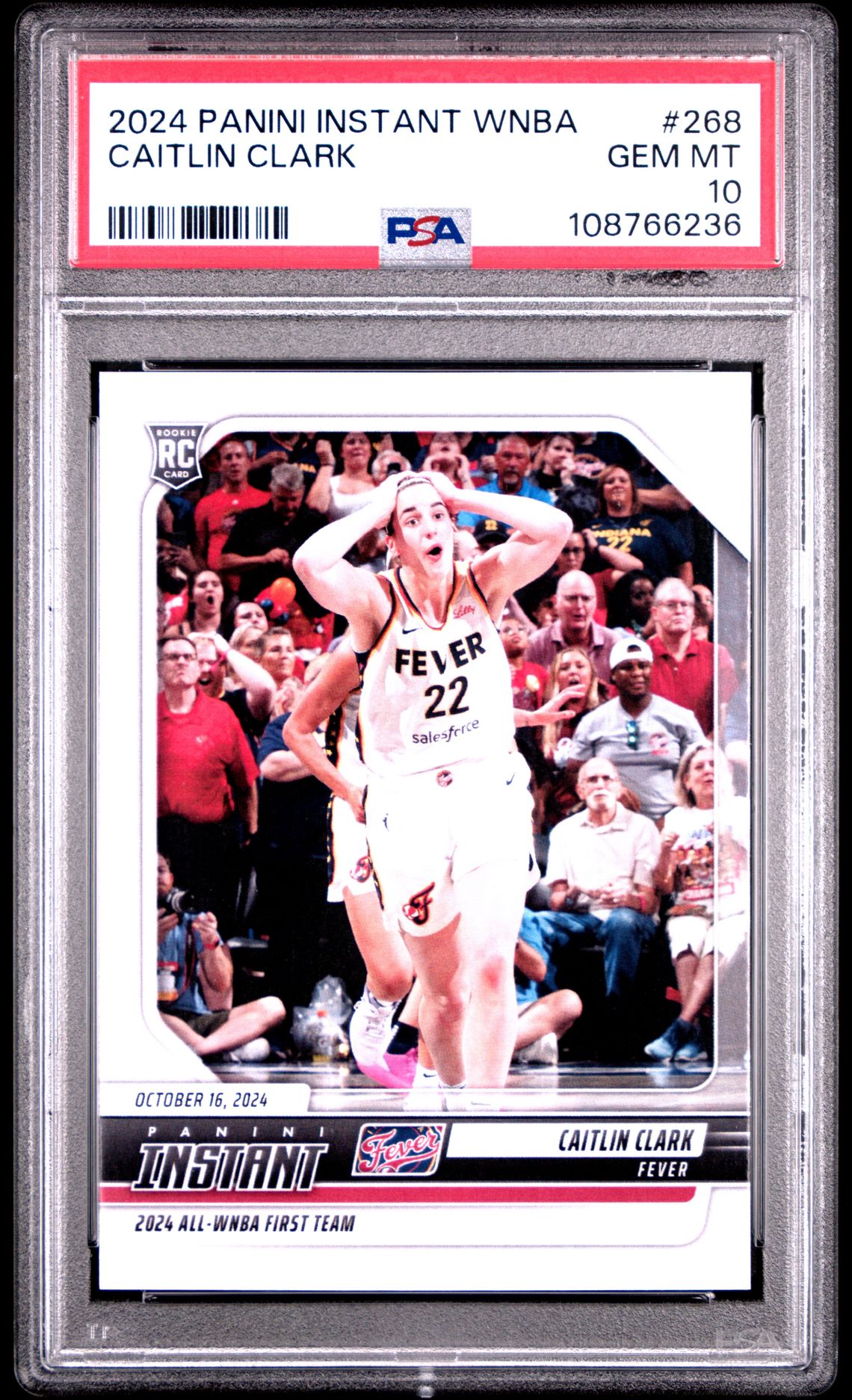 2024 Panini PANINI INSTANT WNBA #268 Caitlin Clark front