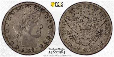 1897 50C VF30