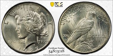 1927 $1 MS64