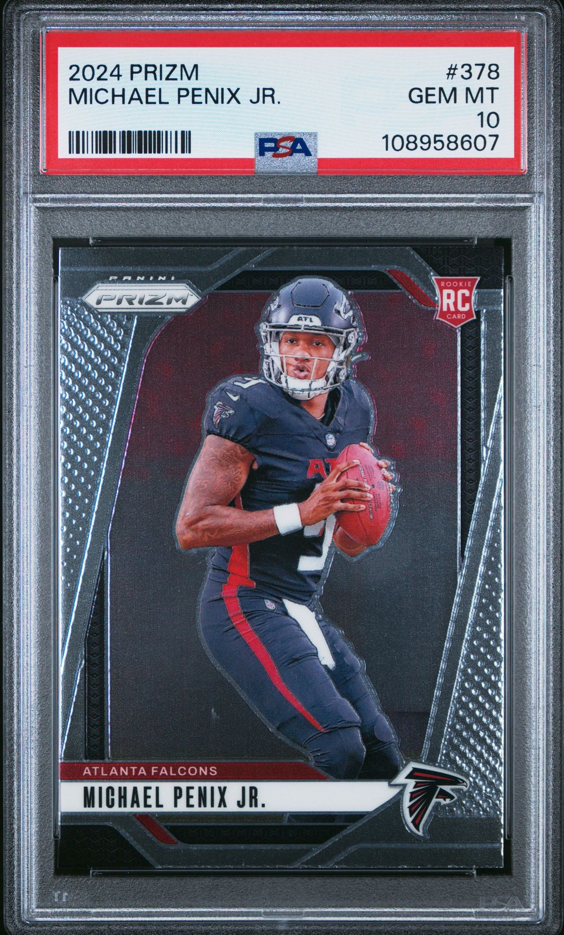 2024 Panini Prizm Michael Penix Jr. #378 Gem Mt 10 front
