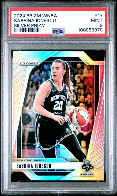 2024 Panini Prizm Wnba Sabrina Ionescu #17 (Silver Prizm) Mint 9 front