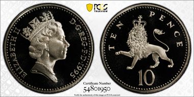 1995 10p S-F4 PR70DCAM