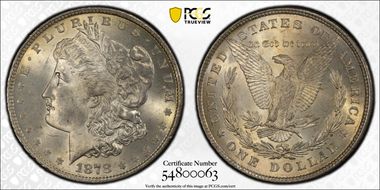 1878 8TF $1 MS64