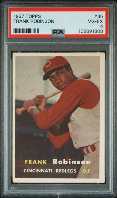 1957 Topps Frank Robinson #35 Vg-Ex 4 front