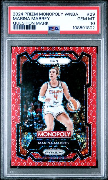 2024 Panini Prizm Monopoly Wnba Marina Mabrey #29 (Question Mark) Gem Mt 10 front