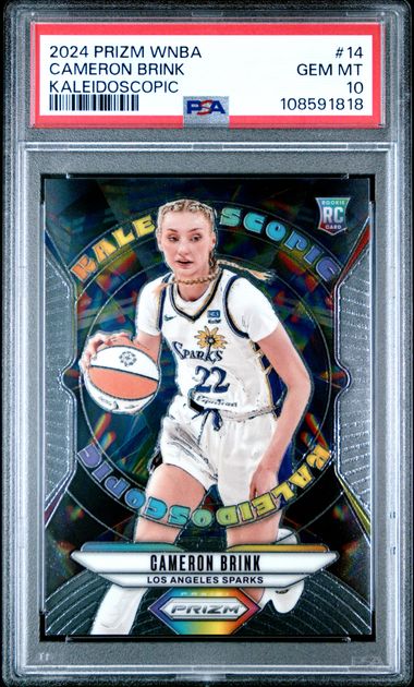 2024 Panini Prizm Wnba Kaleidoscopic Cameron Brink #14 Gem Mt 10 front