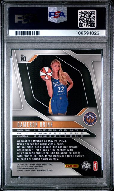 2024 Panini Prizm Wnba Cameron Brink #143 Nm-Mt 8 back