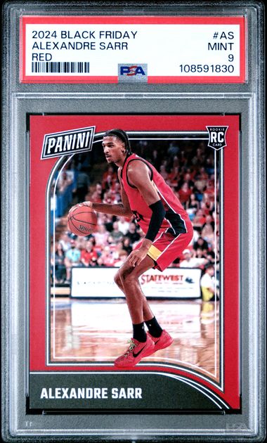2024 Panini Black Friday College And Prospects Alexandre Sarr #As (Red) Mint 9 front