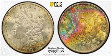 1881-S $1 MS62