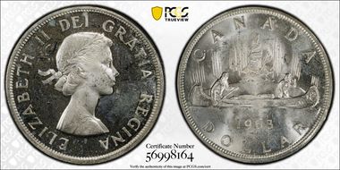 1963 S$1 MS64