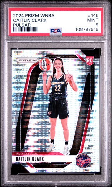 2024 Panini Prizm Wnba Caitlin Clark #145 (Pulsar) Mint 9 front