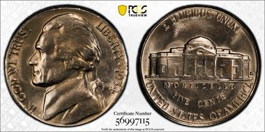 1954-S 5C DDR FS-801 MS64