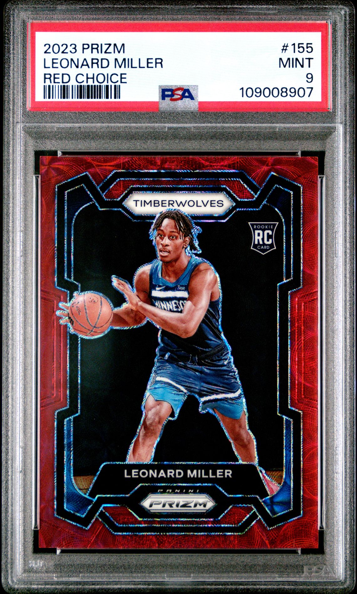 2023 Panini PANINI PRIZM RED CHOICE #155 Leonard Miller front