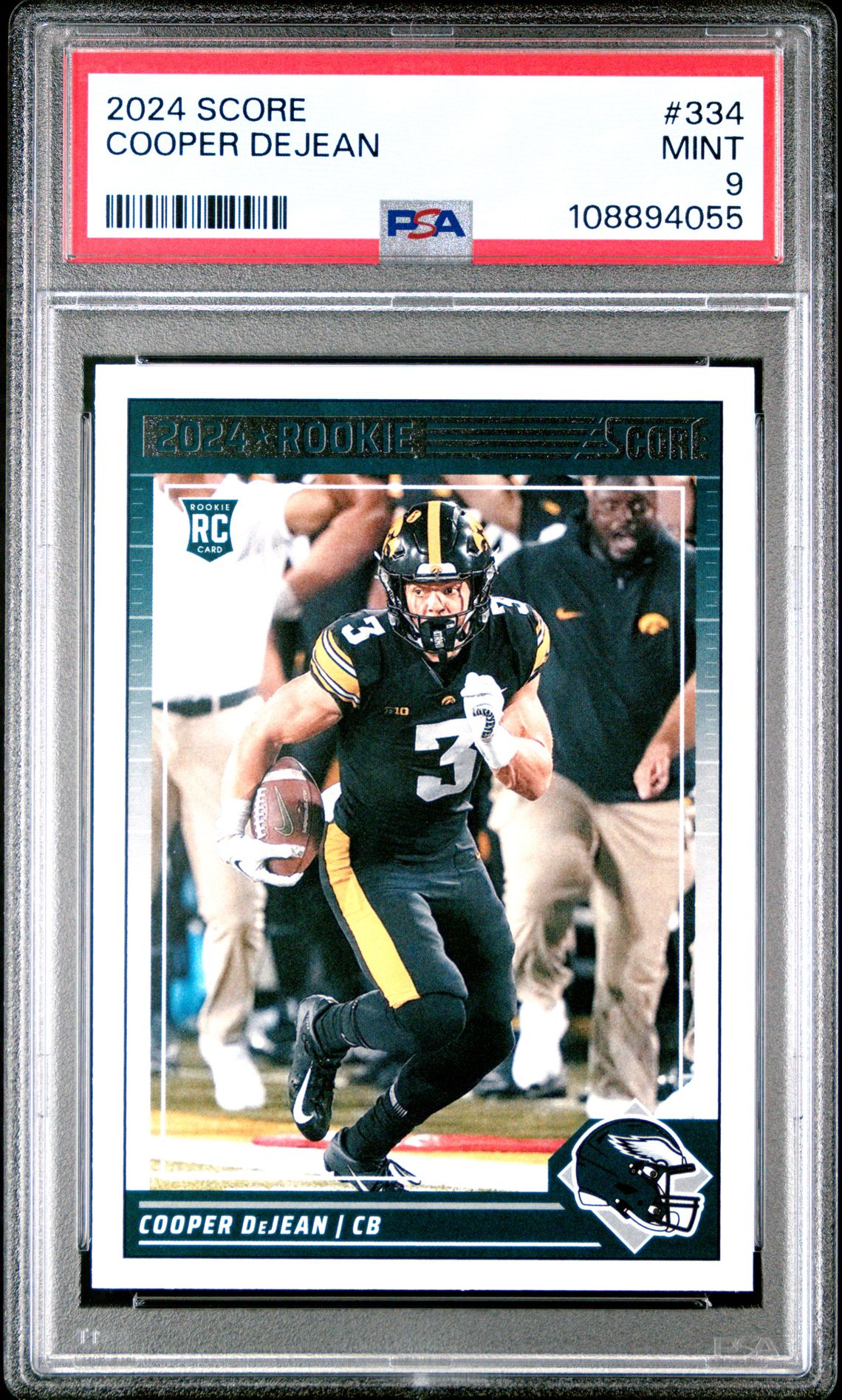 2024 Panini Score Cooper Dejean #334 Mint 9 front