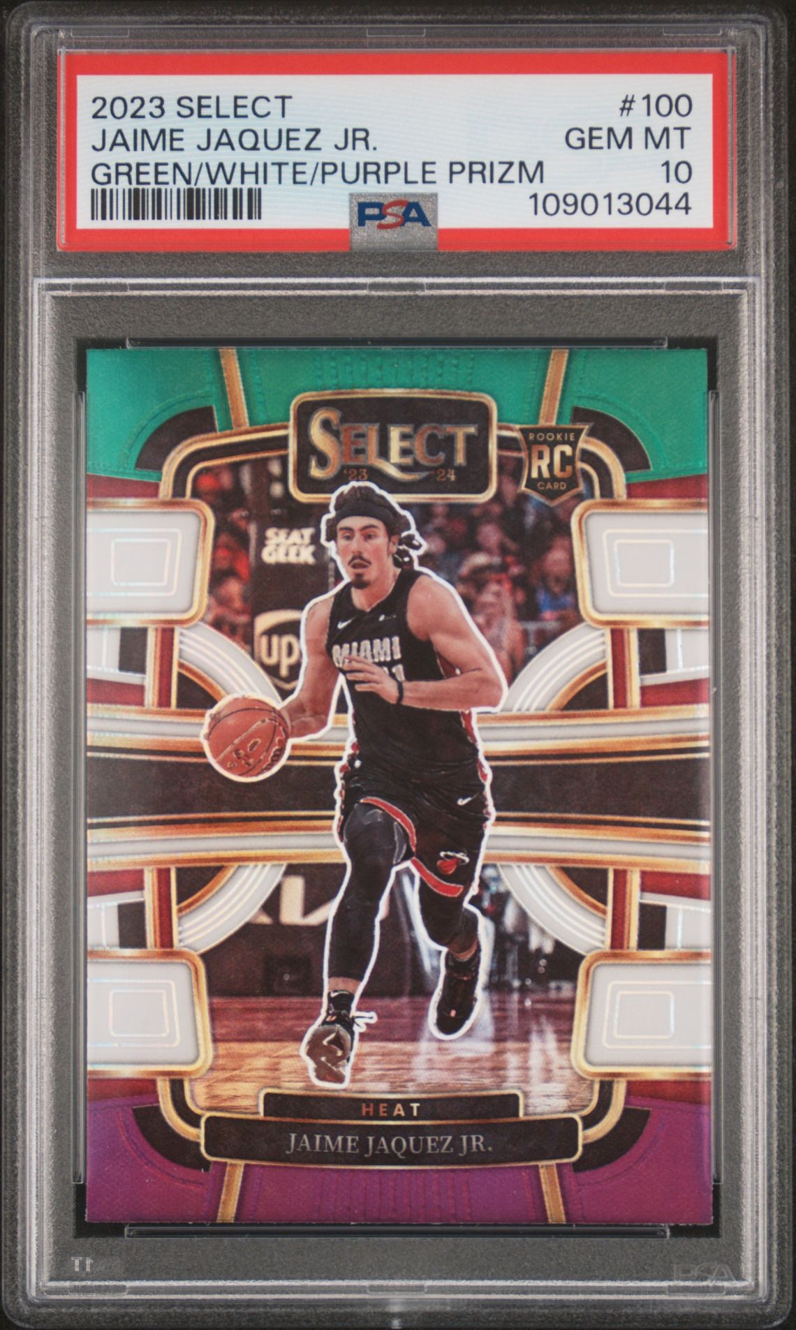 2023 Panini PANINI SELECT RED PRIZM #100 Jaime Jaquez Jr. front
