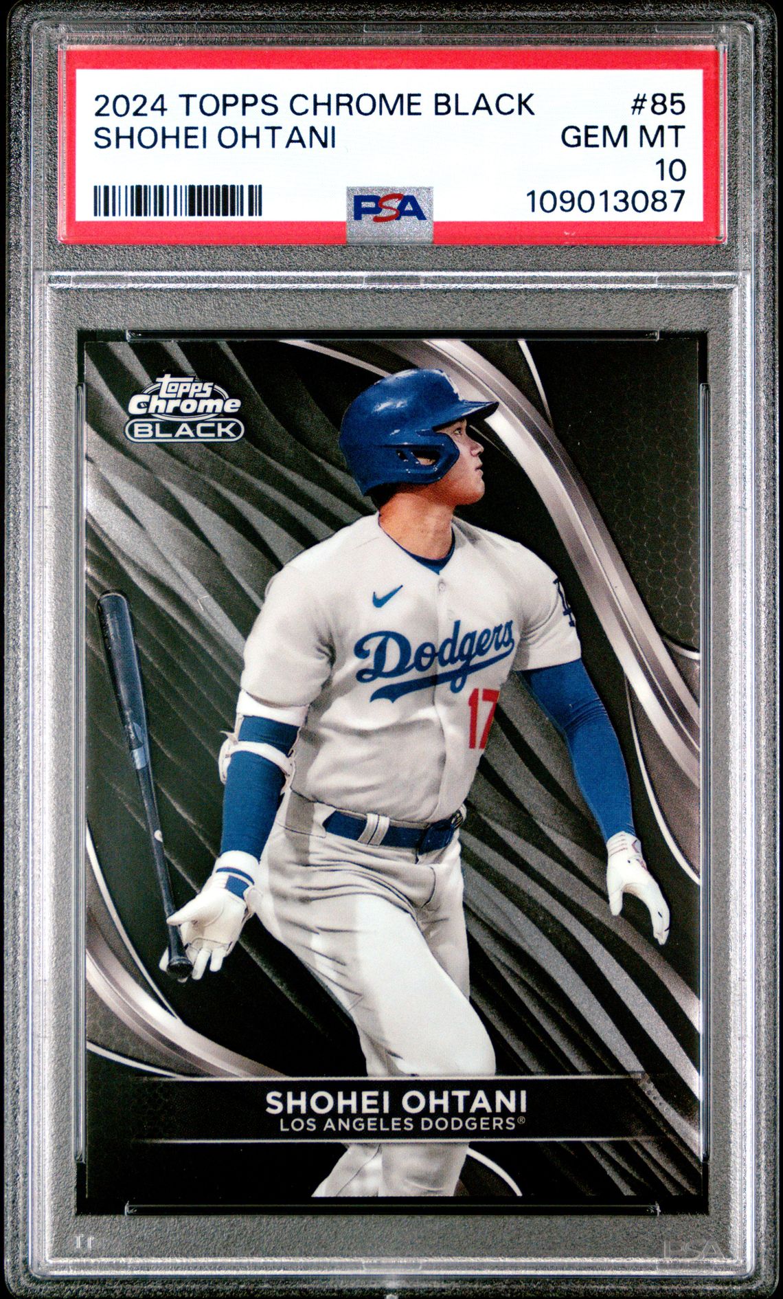 2024 Topps TOPPS CHROME BLACK Blue #85 Shohei Ohtani front
