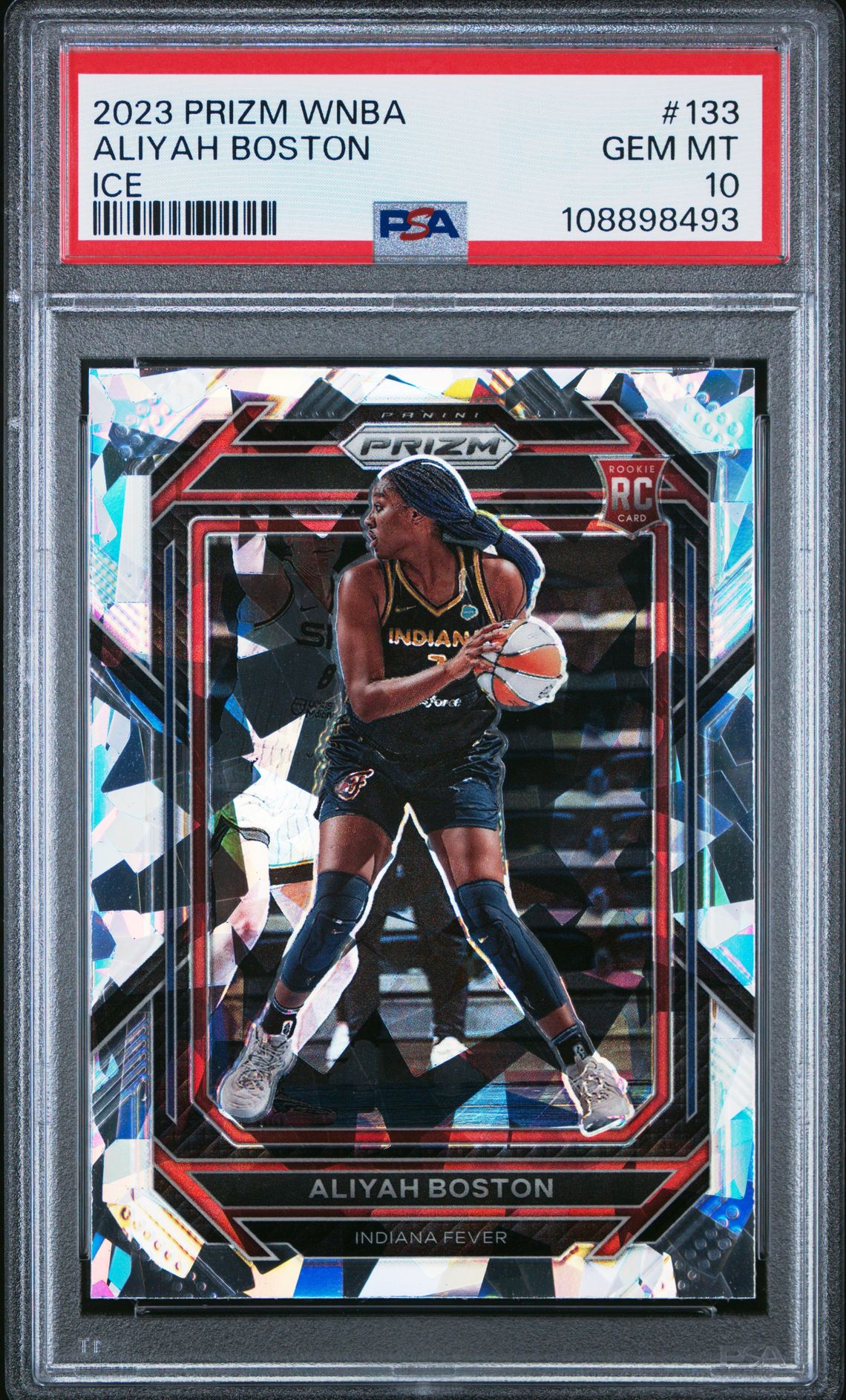 2023 Panini Prizm Wnba Aliyah Boston #133 (Ice) Gem Mt 10 front