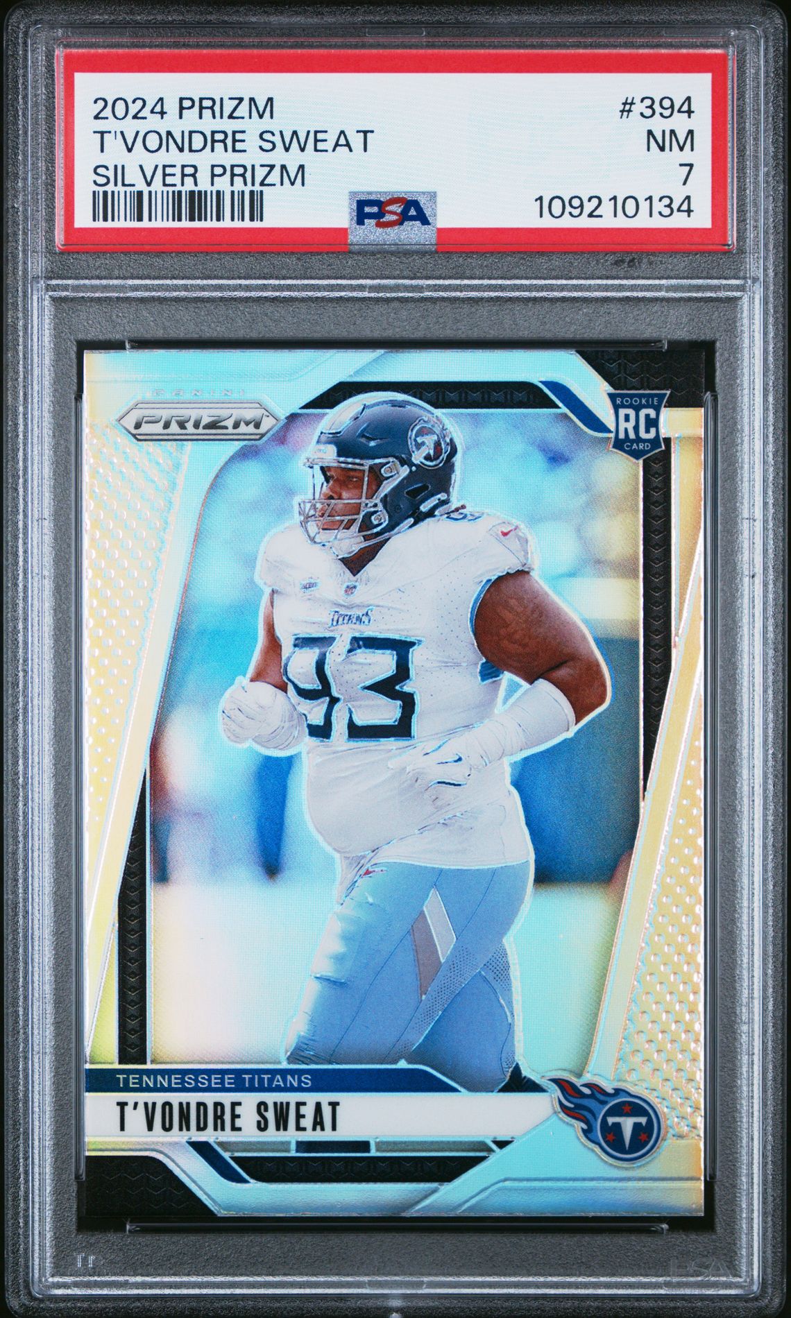 2024 Panini Panini Prizm #394 T'Vondre Sweat front
