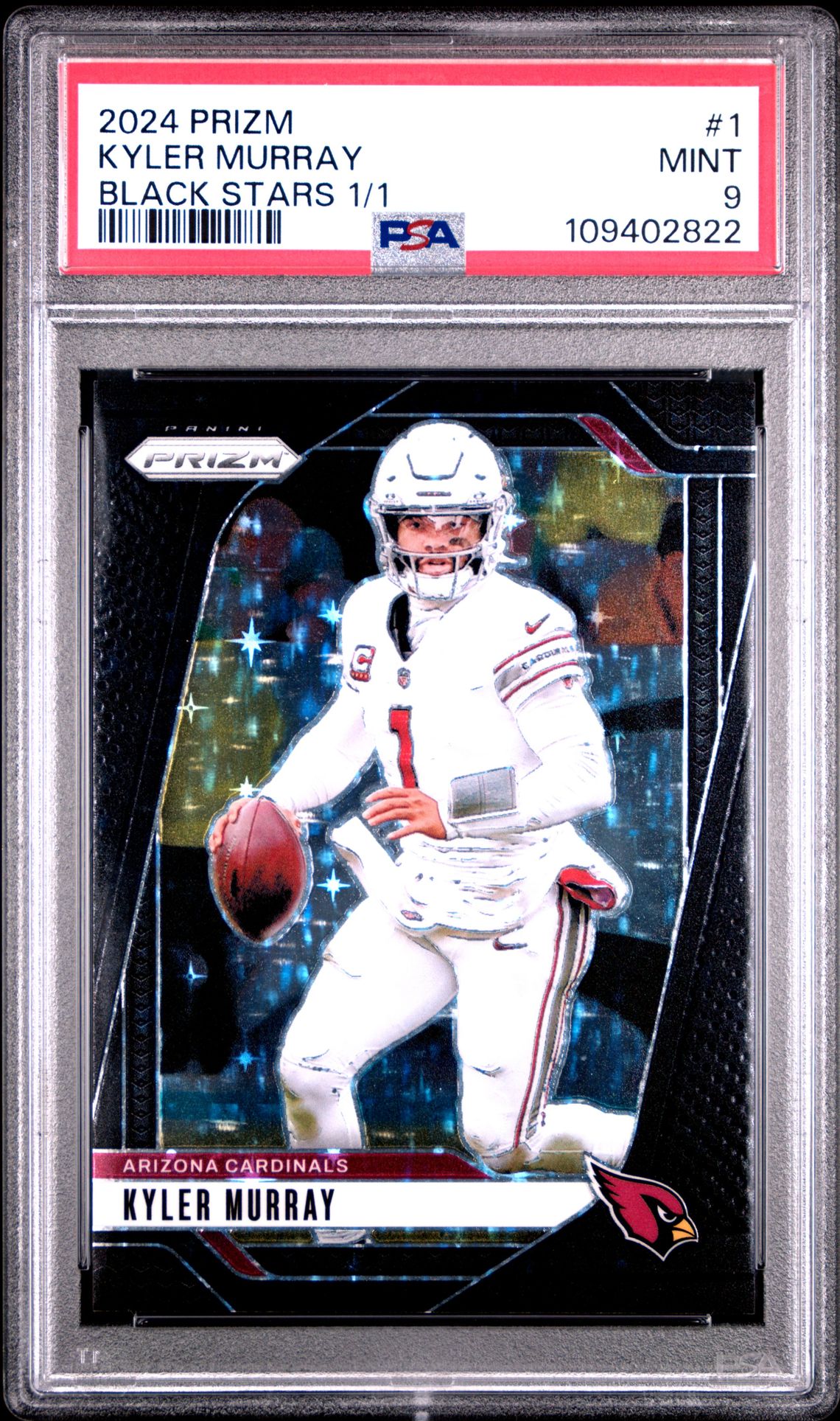 2024 Panini PANINI PRIZM BLACK STARS 1/1 #1 Kyler Murray front