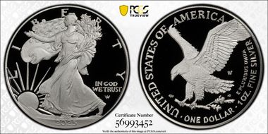 2025-W $1 Silver Eagle PR70DCAM