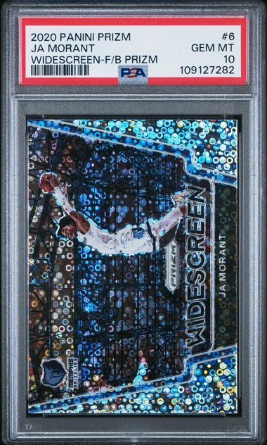 2020 Panini Prizm Widescreen Ja Morant #6 (Widescreen-F/B Prizm) Gem Mt 10 front