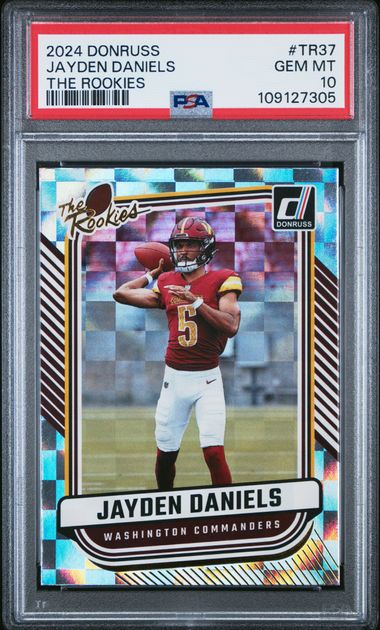 2024 Panini Donruss The Rookies Jayden Daniels #Tr37 Gem Mt 10 front