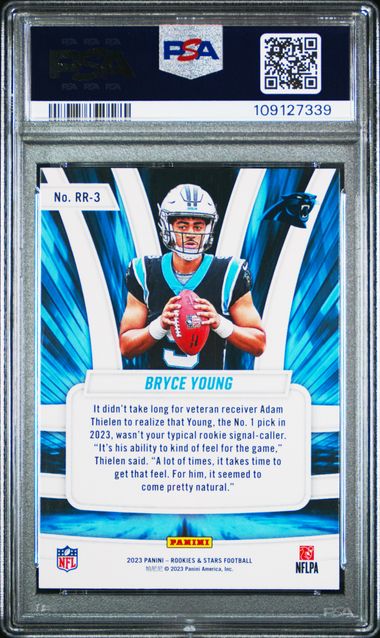 2023 Panini Rookies & Stars Rookie Rush Bryce Young #Rr3 Gem Mt 10 back