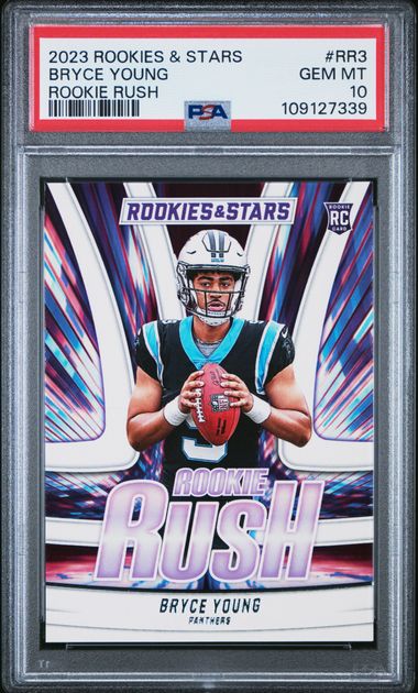 2023 Panini Rookies & Stars Rookie Rush Bryce Young #Rr3 Gem Mt 10 front