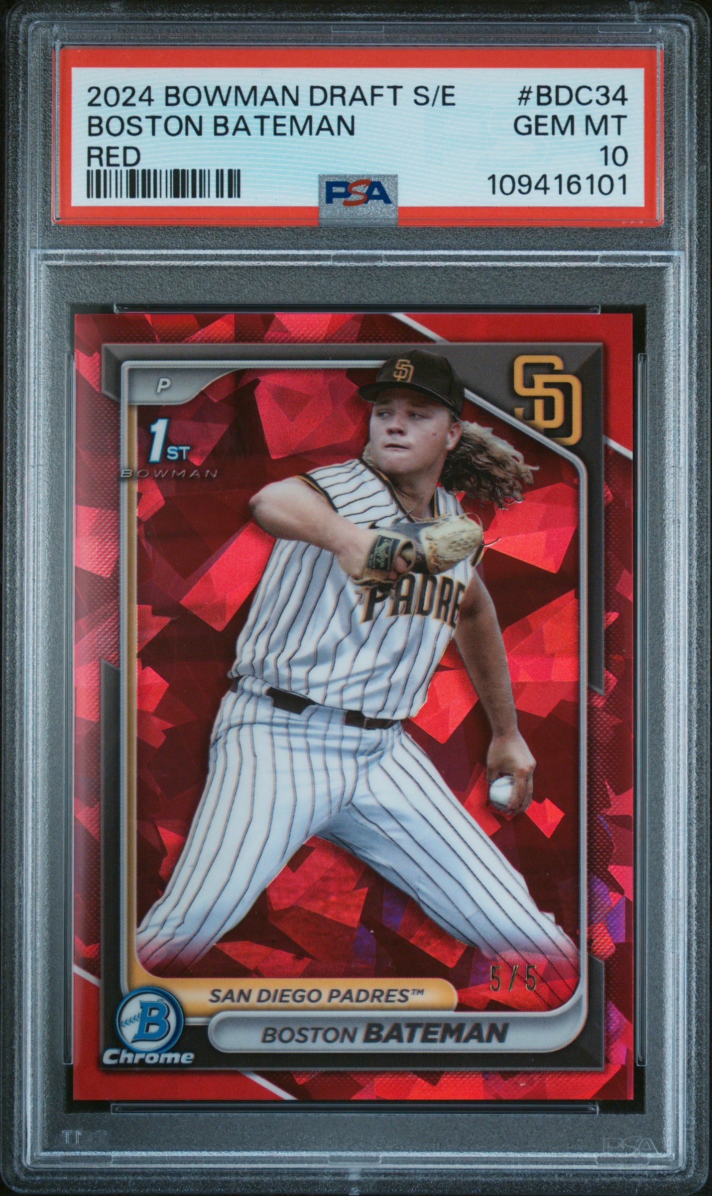 Boston Bateman 2024 Bowman Draft Sapphire Edition