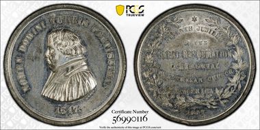 1867 Medal Whiting-736 WM Great Reformation Jubilee AU58