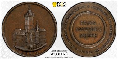 1837 Medal Donebaur-4865 Hauser-69 Bronzed AE MS62