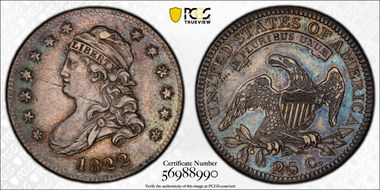 1822 25C Browning 2 25/50C N1