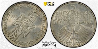 1952-D 5 Mk Nurnberg J-388 N1