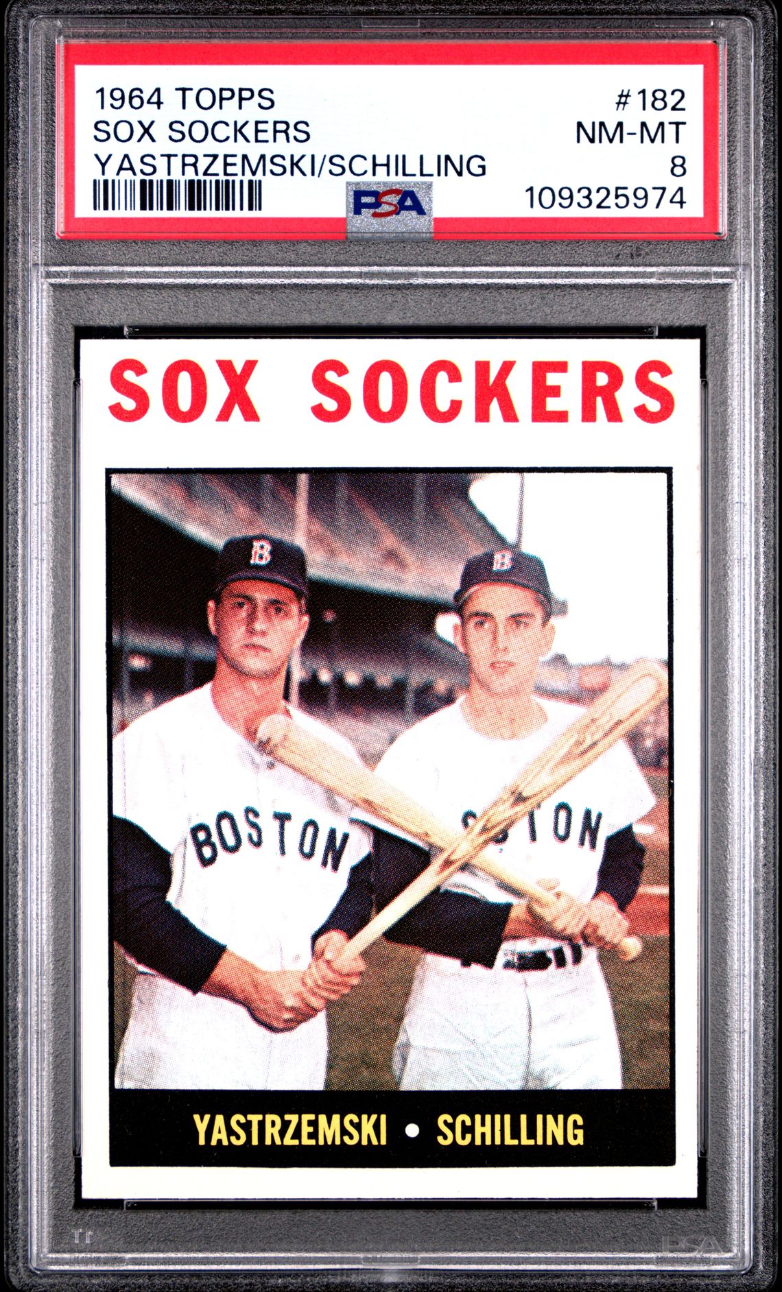 1964 Topps TOPPS YASTRZEMSKI/SCHILLING #182 Sox Sockers front