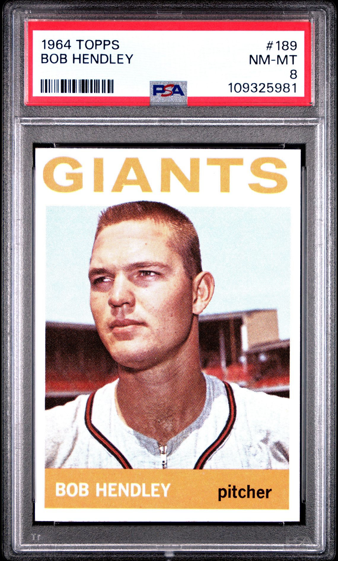 1964 Topps TOPPS #189 Bob Hendley front