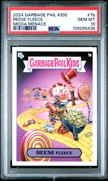 2024 Topps TOPPS GARBAGE PAIL KIDS MEDIA MENACE #7B Reese Fleece front