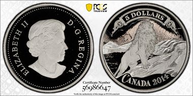 2014 $5 Lion on the Mountain  Bank Note PR70DCAM