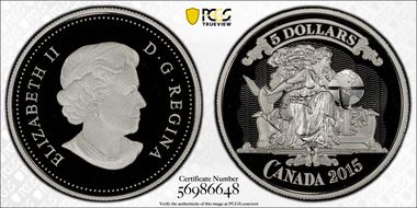 2015 $5 1929 Barclay's Bank Note PR69DCAM