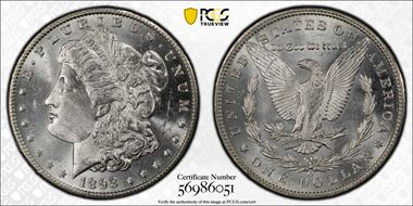 1893-O $1 MS62