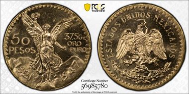 1947 50 Peso KM-481 MS65PL